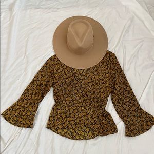 Deep V blouse
